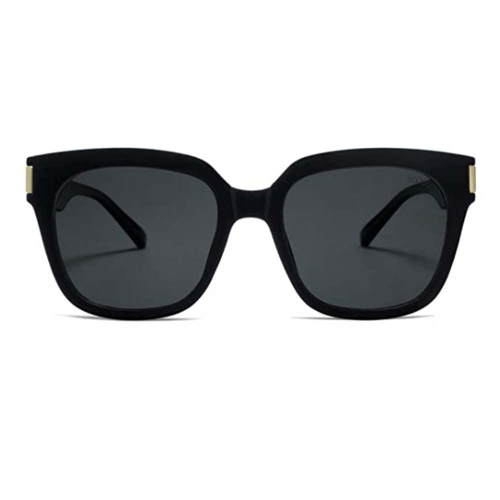 🕶Black Classic Polarized Sunglasses for Women Men Trendy Square Frame